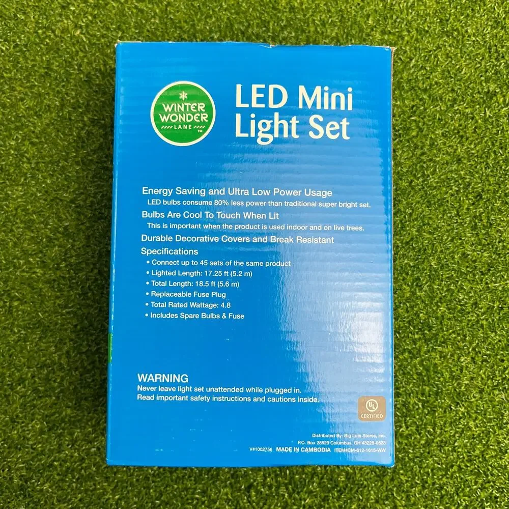 Winter Wonder Lane 2 Box Warm White LED Mini Light Sets and Clear Mini Light Set